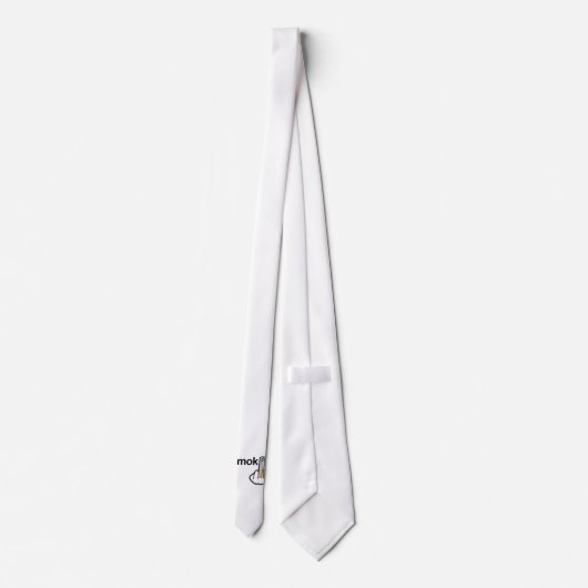 Krawatte Rauchen Gedreht (Rückseite)