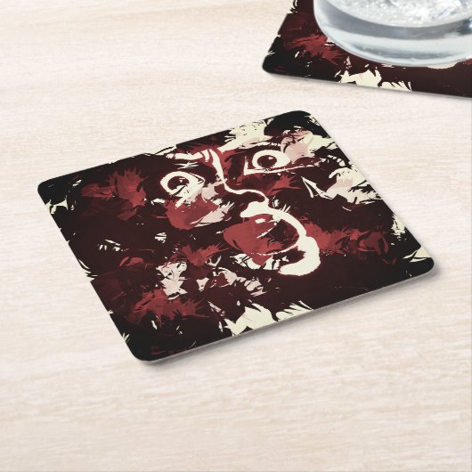 Krawatte Rechteckiger Pappuntersetzer (angewinkelt)