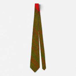 Krawatte Red Green Strip