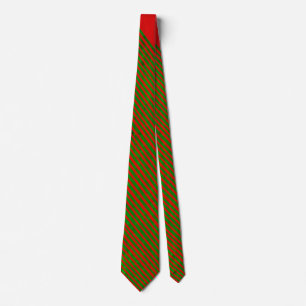 Krawatte Red Green Strip
