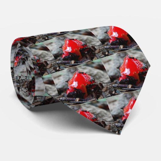 Krawatte Red Mushroom (Gerollt)