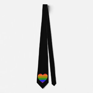Krawatte Regenbogenherz