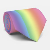 Krawatte - Regenbogenstreifen (Vert.) (Gerollt)