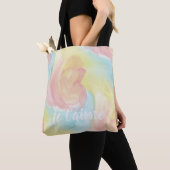 Krawatte Retro Pastel Painterly Wasserfarbe in Lie Tasche (Von Nahem)