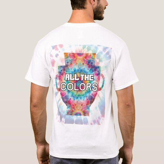 Krawatte-Retro-Trophy-Design T-Shirt (Rückseite)