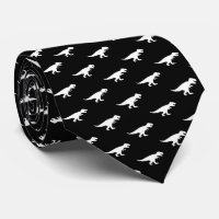Krawatte REX - T-Rex King Dinosaur Tyranosaurus Bl