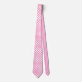 Krawatte-rosa Polka dots Neck Tie Krawatte (Vorderseite)