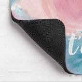 Krawatte rosa und blau-painterly Wasserfarbe in Li Mousepad (Ecke)