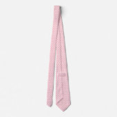 Krawatte Rosa und Weiß (Rückseite)
