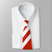 Krawatte/Rot und Weiß Streifen Krawatte (Gebunden)
