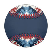 Krawatte rot, weiß und blau baseball (Rückseite)