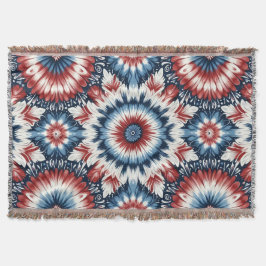 Krawatte rot, weiß und blau decke