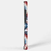 Krawatte rot, weiß und blau samsung galaxy hülle (Rechte Seite)