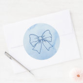 Krawatte Runder Aufkleber (Umschlag)