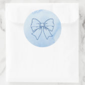 Krawatte Runder Aufkleber (Tasche)