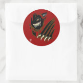 Krawatte Runder Aufkleber (Tasche)