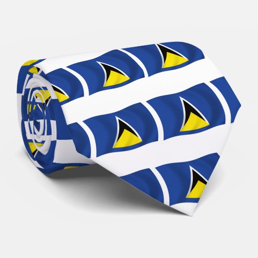 Krawatte Saint Lucia (Gerollt)