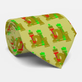 Krawatte Schachfiguren (Gerollt)