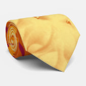 Krawatte, schönes Goldenes Gelb und orangefarbenes Krawatte (Gerollt)
