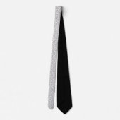 Krawatte/Schwarz und Weiß geometrisch Krawatte (Rückseite)