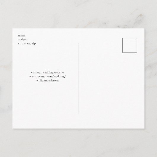 Krawatte Schwarz/Weiß Ankündigung Datum freihalten (Rückseite)