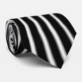 Krawatte "Schwarze Perplexität" (Gerollt)