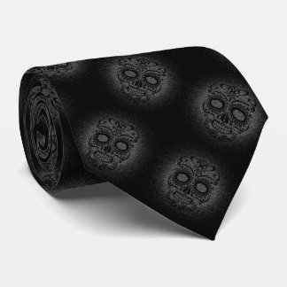 Krawatte/Schwarze Schädel Krawatte