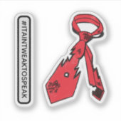 Krawatte "Scuffe and Torn" Aufkleber (Vorderseite)