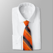 Krawatte, Segelboot am Sonnenuntergang, orange Krawatte (Gebunden)