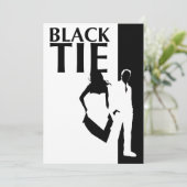 Krawatte: Silhouetten Einladung (Stehend Vorderseite)