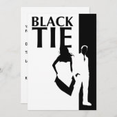 Krawatte: Silhouetten Einladung (Vorne/Hinten)