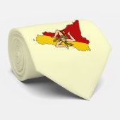 Krawatte Siziliens Trinacria (Gerollt)