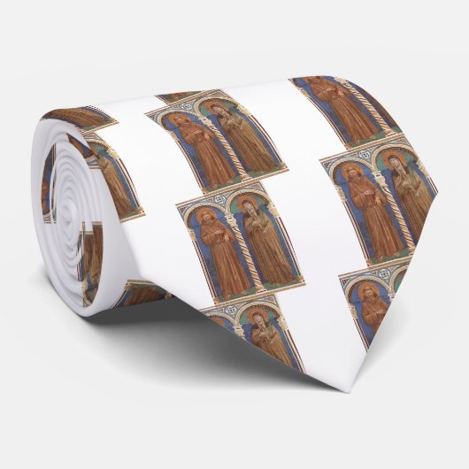 Krawatte St- Francisst. Clare, Geschenk für (Gerollt)