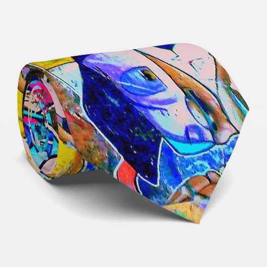 Krawatte - Street Art Modedesigner Krawatte (Gerollt)