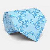 Krawatte Swan - Blass Blue (Gerollt)