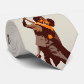 Krawatte Tango unter der Straßenbeleuchtung mit (Gerollt)