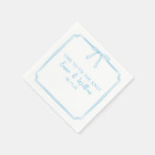 "Krawatte The Knot" Bow Classic Light Blue Chic Ho Serviette (Ecke)