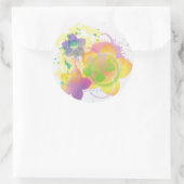 Krawatte-Tote Blume 2 Runder Aufkleber (Tasche)
