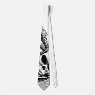 Krawatte - Totenkopf-Design