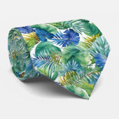 Krawatte tropische Palmen (Gerollt)