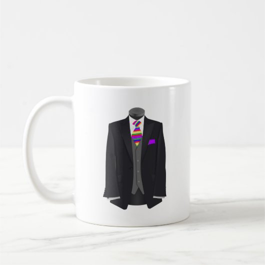 Krawatte Tuxedo Wedding Kaffeetasse (Links)
