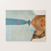 Krawatte-Typ der 50er Jahre Puzzle (Horizontal)