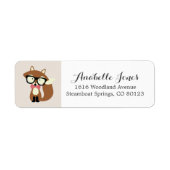 Krawatte und Brille Hipster Brown Fox (Vorne)