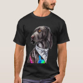 Krawatte und Dye des Kurzhundes T-Shirt (Vorderseite)