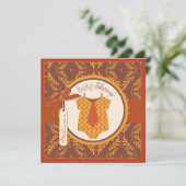 Krawatte und Herbstdusche Einladung (Stehend Vorderseite)