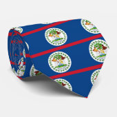 Krawatte unter der Flagge von Belize (Gerollt)