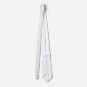 Krawatte. Velvet-Effekt weiß. Krawatte (Rückseite)