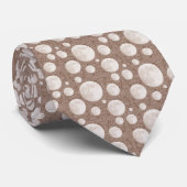 Krawatte Vollmond - Taupe (Gerollt)