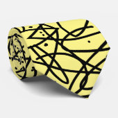 Krawatte von Funky Abstrakt Art Pattern (Gerollt)