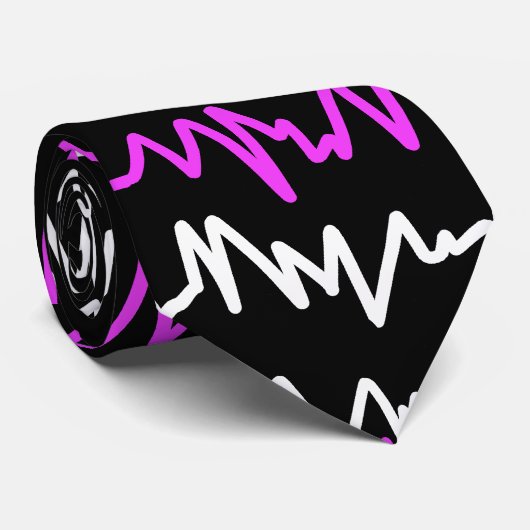 Krawatte von Funky Abstrakt Art Pattern (Gerollt)